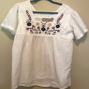 Size XL Embroidered Blouse Shirt